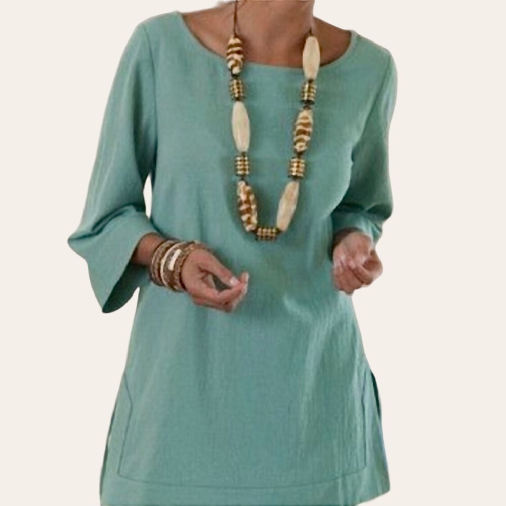 Soft Surroundings Cotton Crepe Tunic